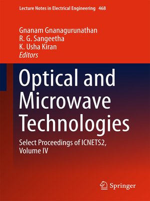 cover image of Optical and Microwave Technologies